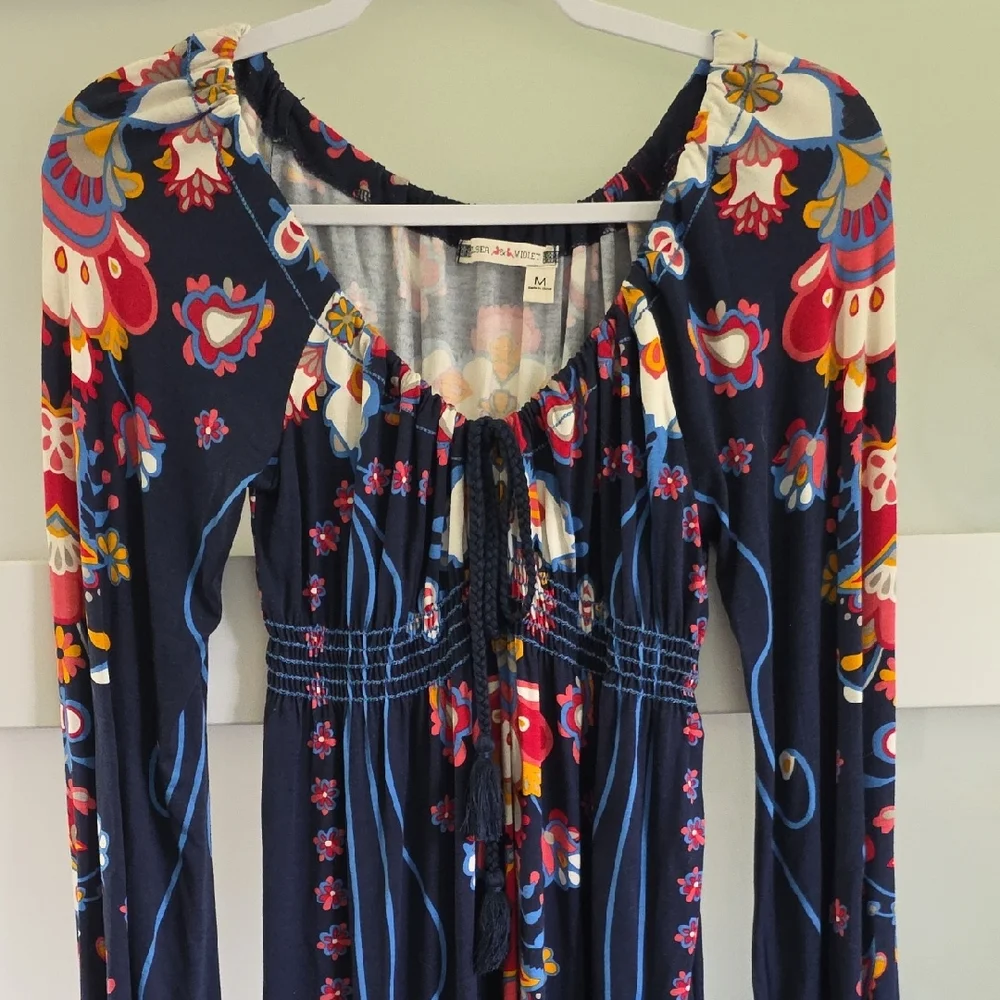 Chelsea & Violet Navy Floral Dress - Picture 1 of 4